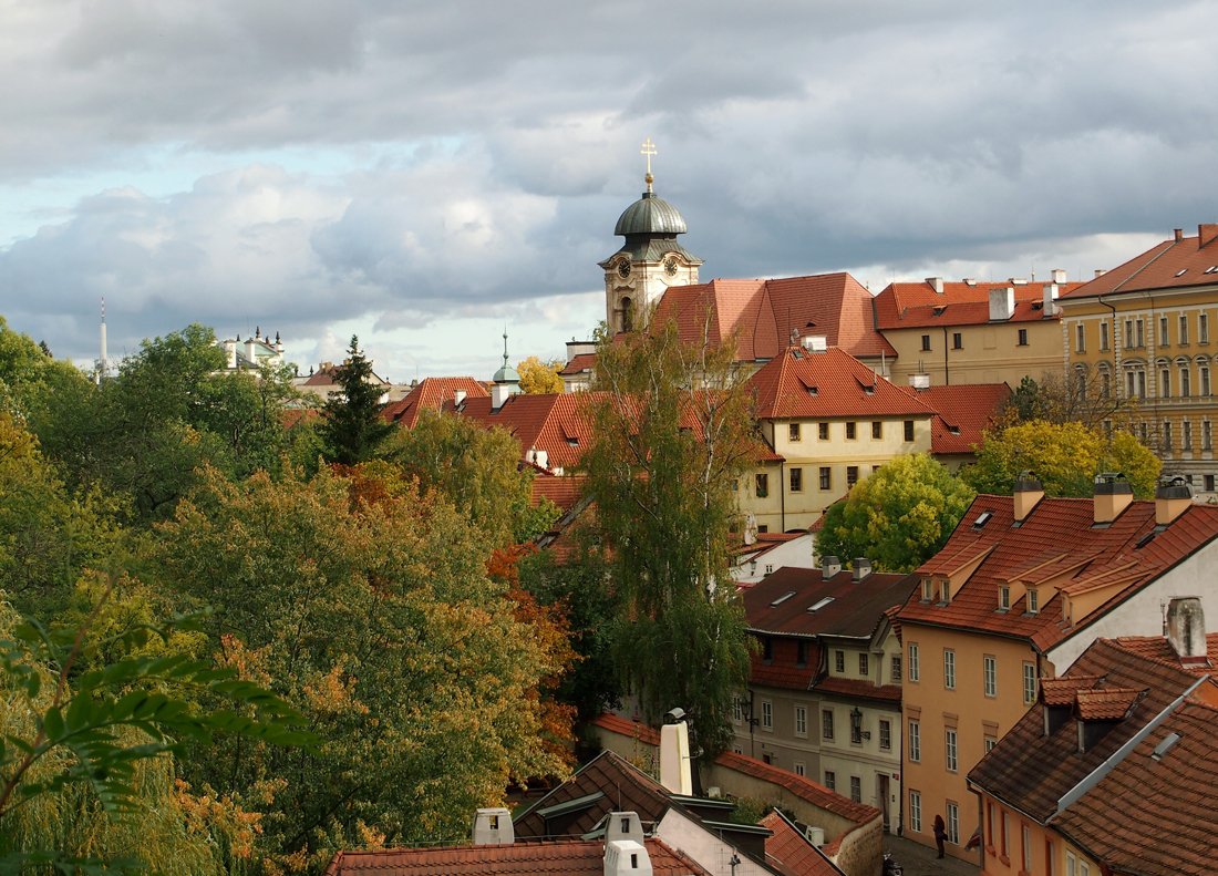 /Výhled do uličky Nový Svět. /Výhled do uličky Nový Svět.